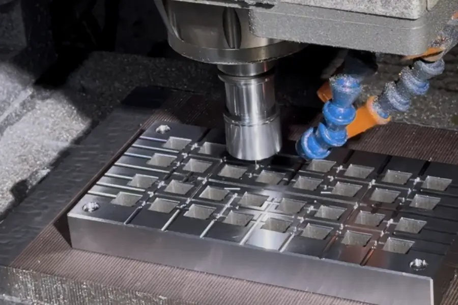CNC machining of a precision mold component